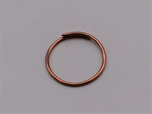 Abby Hook's Dainty Boho Ring - Shape the shank, Contemporary Wire Jewelry, Loops, Wire Loop, Wrapped Wire Loop, form the ring around the mandrel
